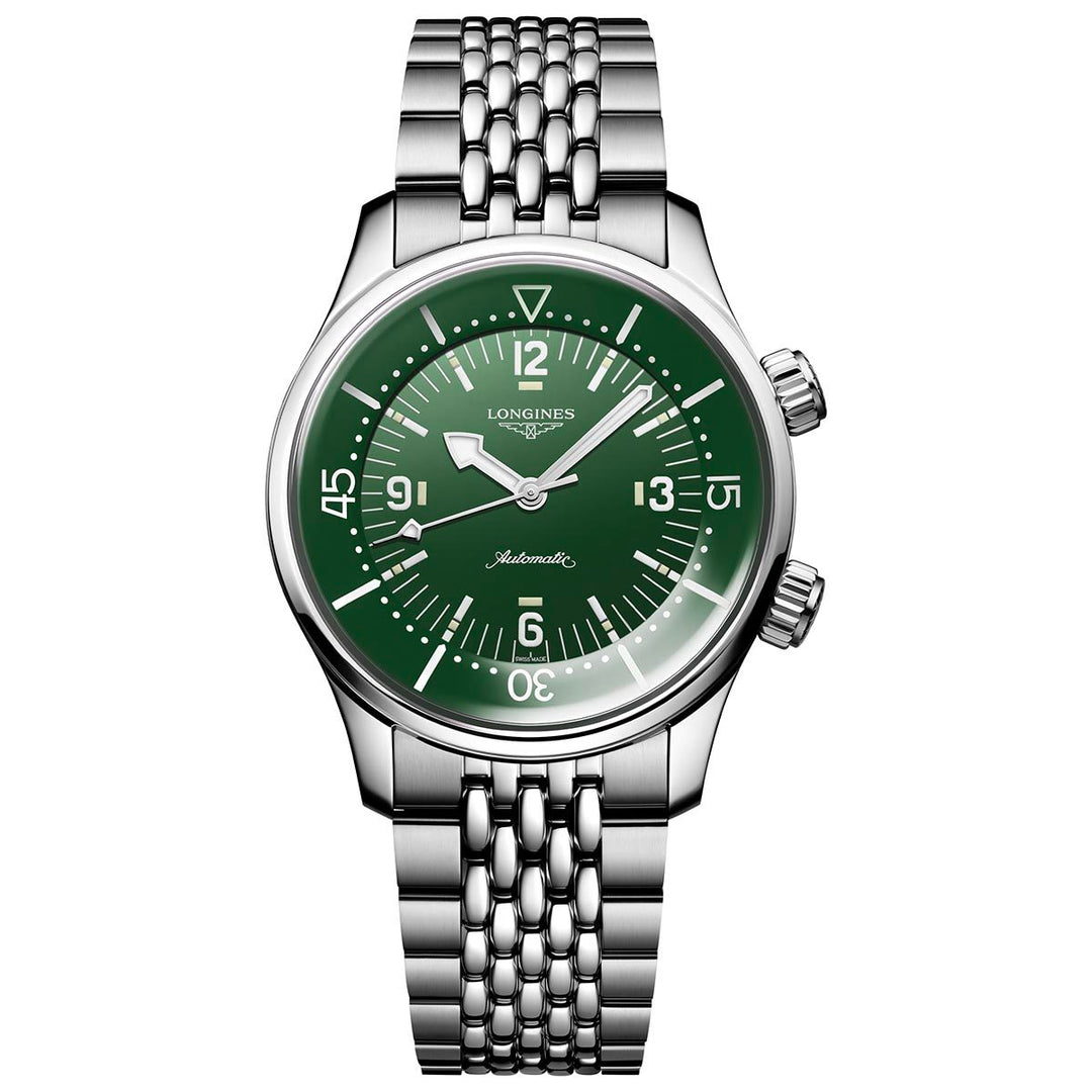 Longines Legend Div 39mm Féach ar Chruach Glas Uathoibríoch L3.764.4.4.06.6