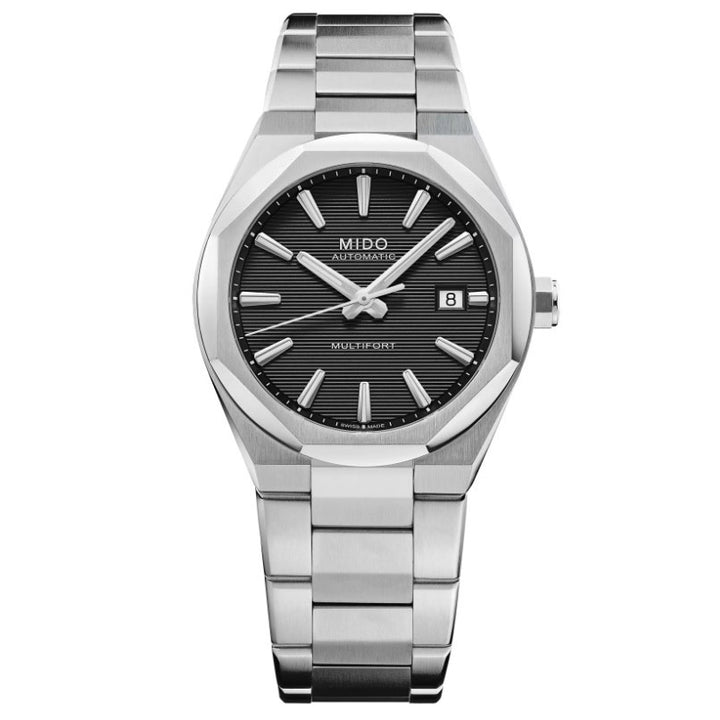 Mido watch Multifort 8 One Crown black 40mm automatic steel M055.507.11.051.00