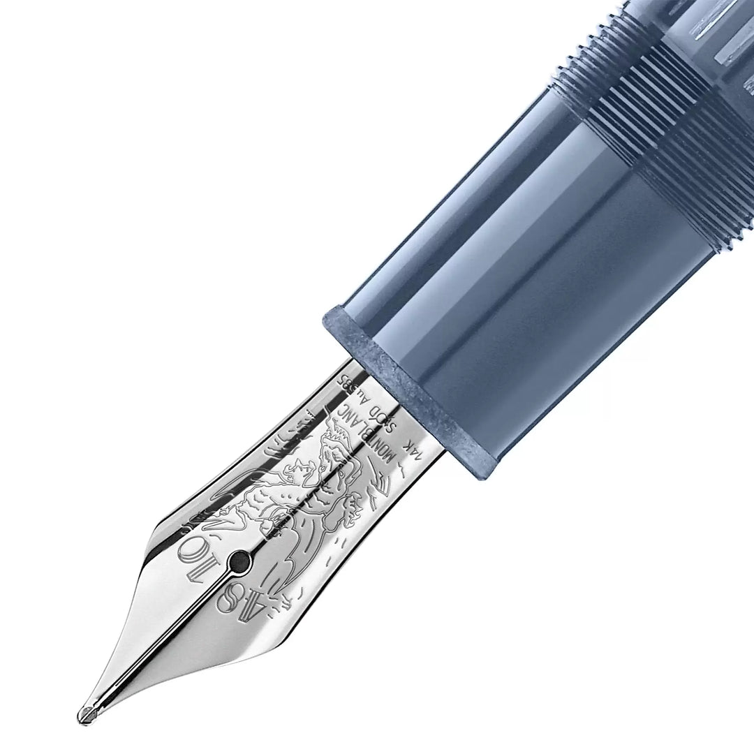 Montblanc Meisterstück Glacier LeGrand fountain pen blue tip M 129393