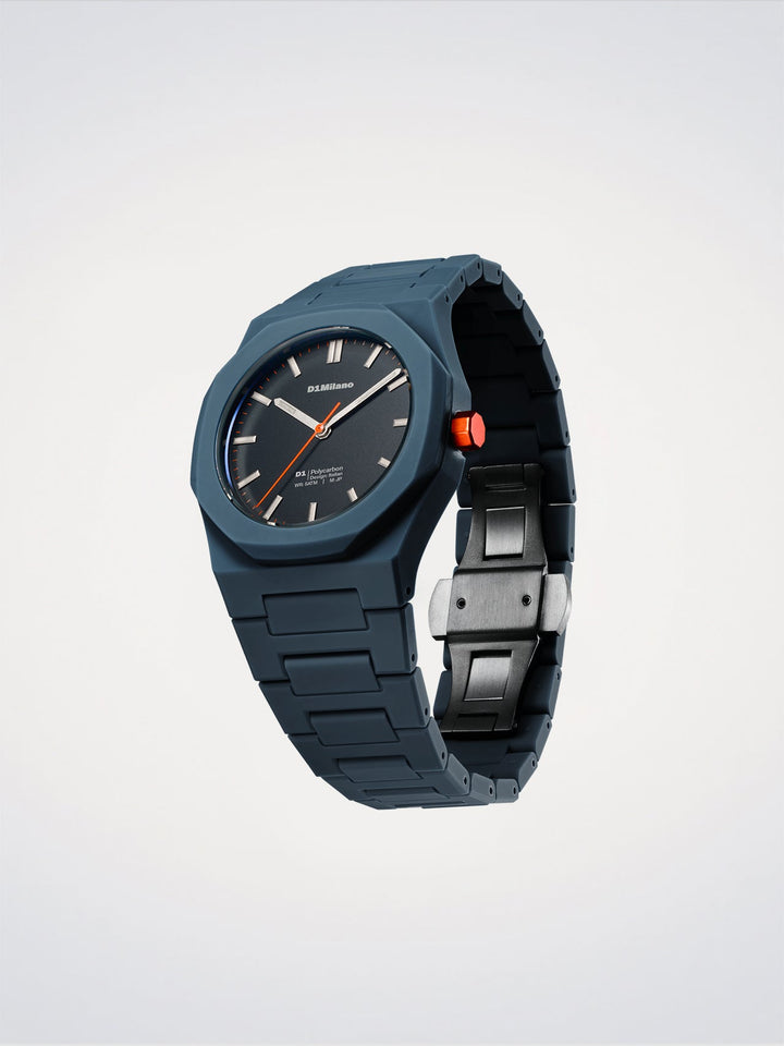 D1 Milano Blue Legacy Polycarbon Watch 40.5 mm D1-PCBJ41