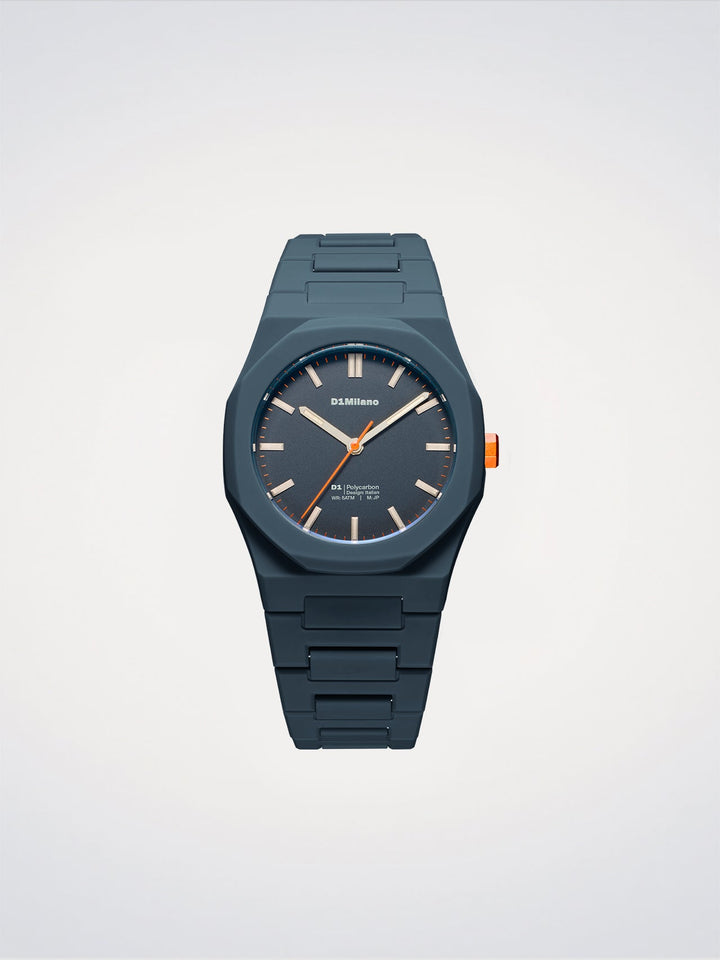 D1 Milano Blue Legacy Polycarbon Watch 40.5 mm D1-PCBJ41