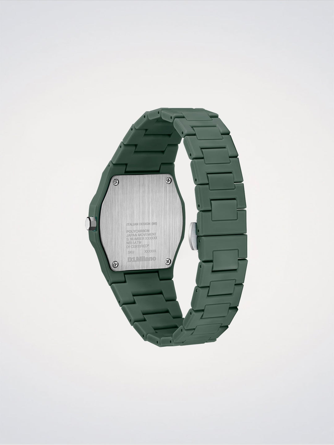 D1 Milano Green Legacy Polycarbon Watch 40.5 mm D1-PCBJ42