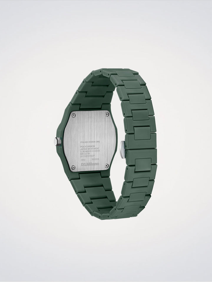D1 Milano Green Legacy Polycarbon Watch 40.5 mm D1-PCBJ42