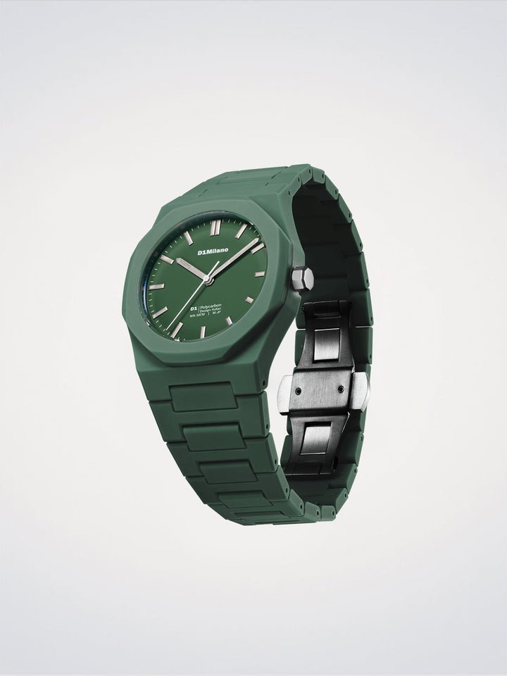 D1 Milano Green Legacy Polycarbon Watch 40.5 mm D1-PCBJ42