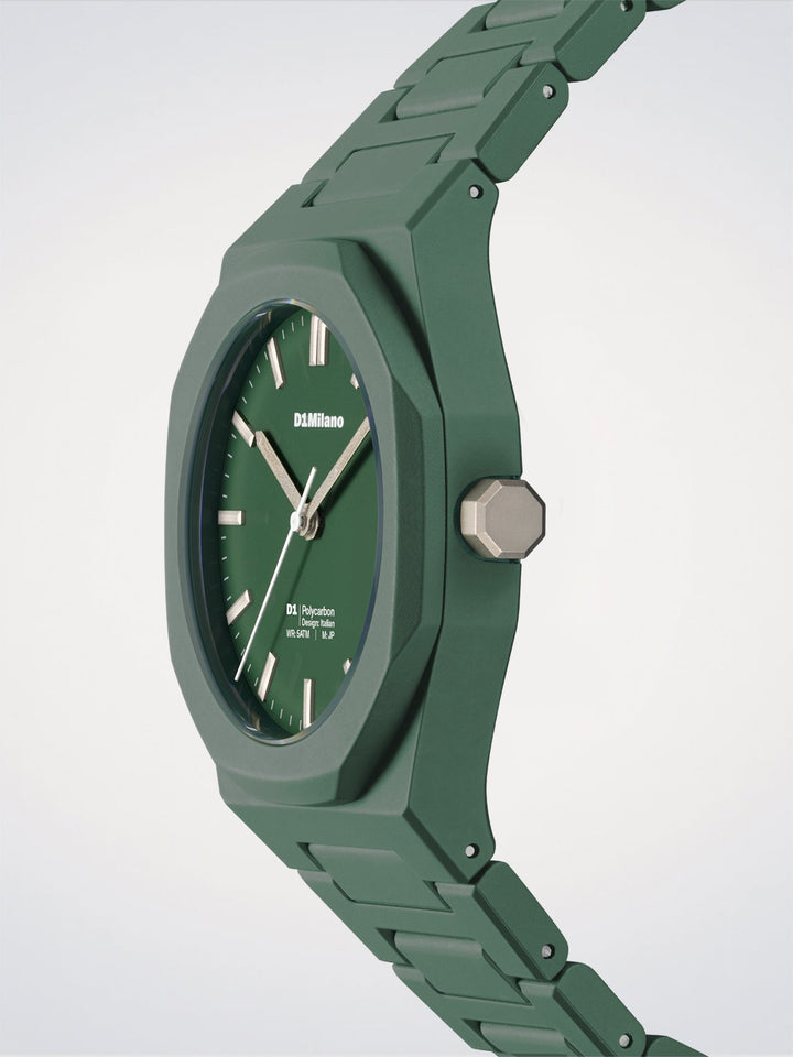 D1 Milano Green Legacy Polycarbon Watch 40.5 mm D1-PCBJ42