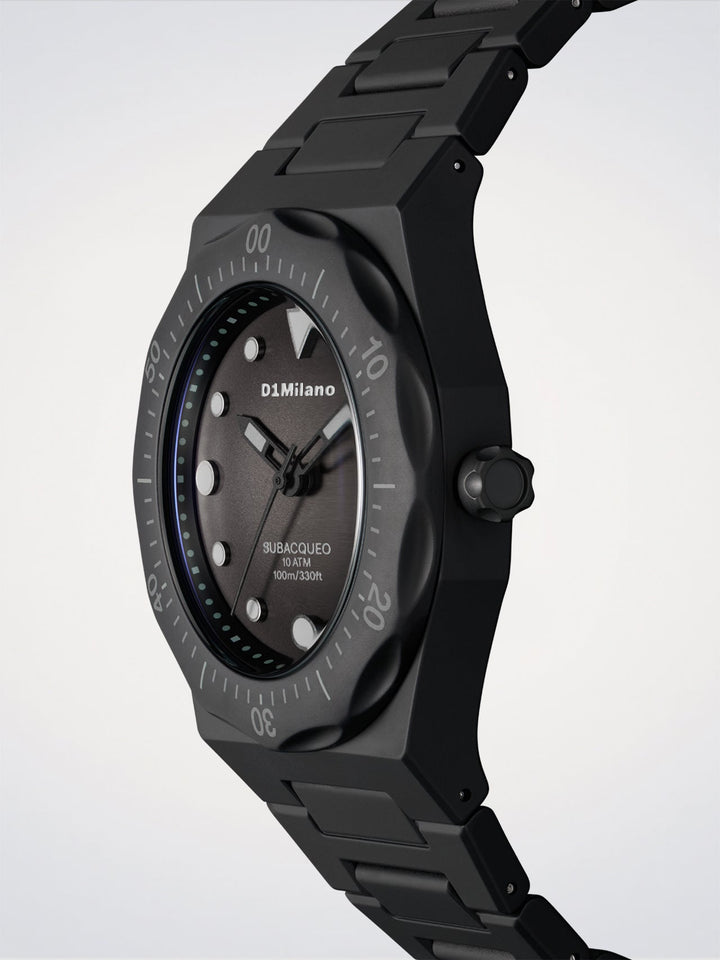 D1 Milano Carbon Diver Watch Polycarbon 40.5 mm D1-PDBJ01