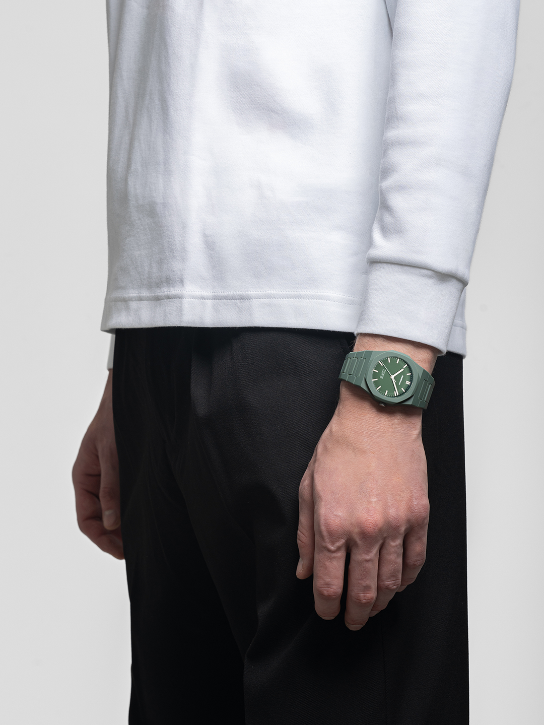 D1 Milano Green Legacy Polycarbon Watch 40.5 mm D1-PCBJ42