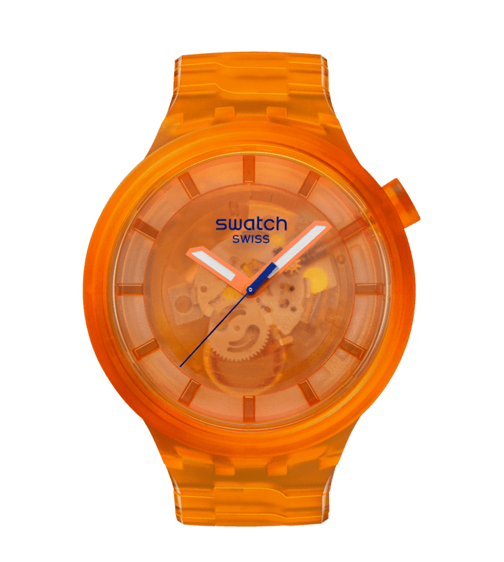 Swatch watch ORANGE JOY 47mm Originals Big Bold SB05O103