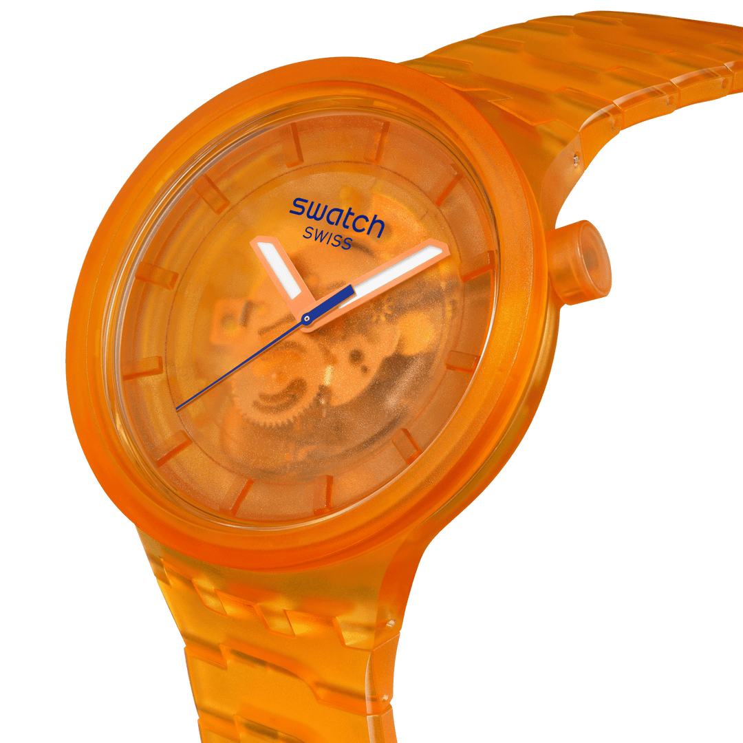 Swatch watch ORANGE JOY 47mm Originals Big Bold SB05O103