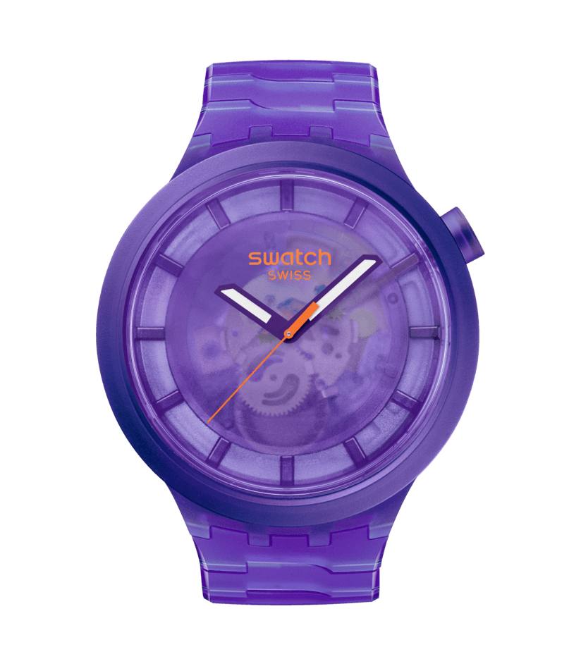 Swatch Purple Joy 47mm Originals Big Bold SB05V103 Watch