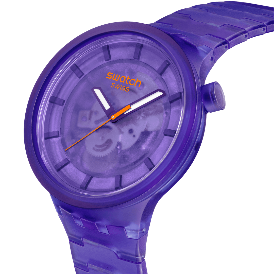 Swatch Purple Joy 47mm Originals Big Bold SB05V103 Watch