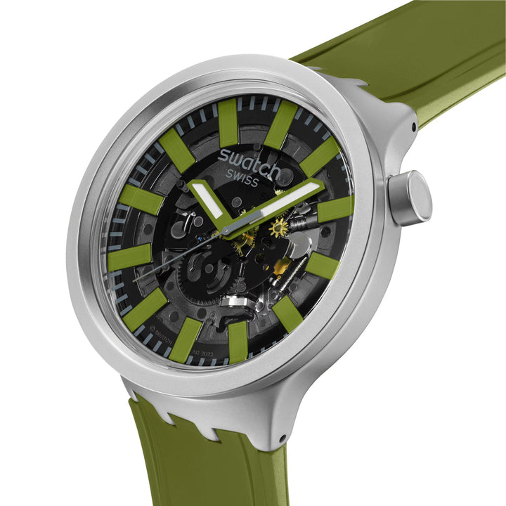 Swatch thru na bunchóipeanna fo -bhréige mór íoróin trom 47mm SB07S118