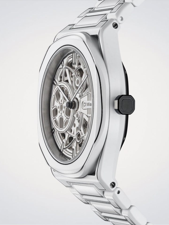 D1 Milano Skeleton White Sketch Skeleton 40.5 mm D1-SKBJ20