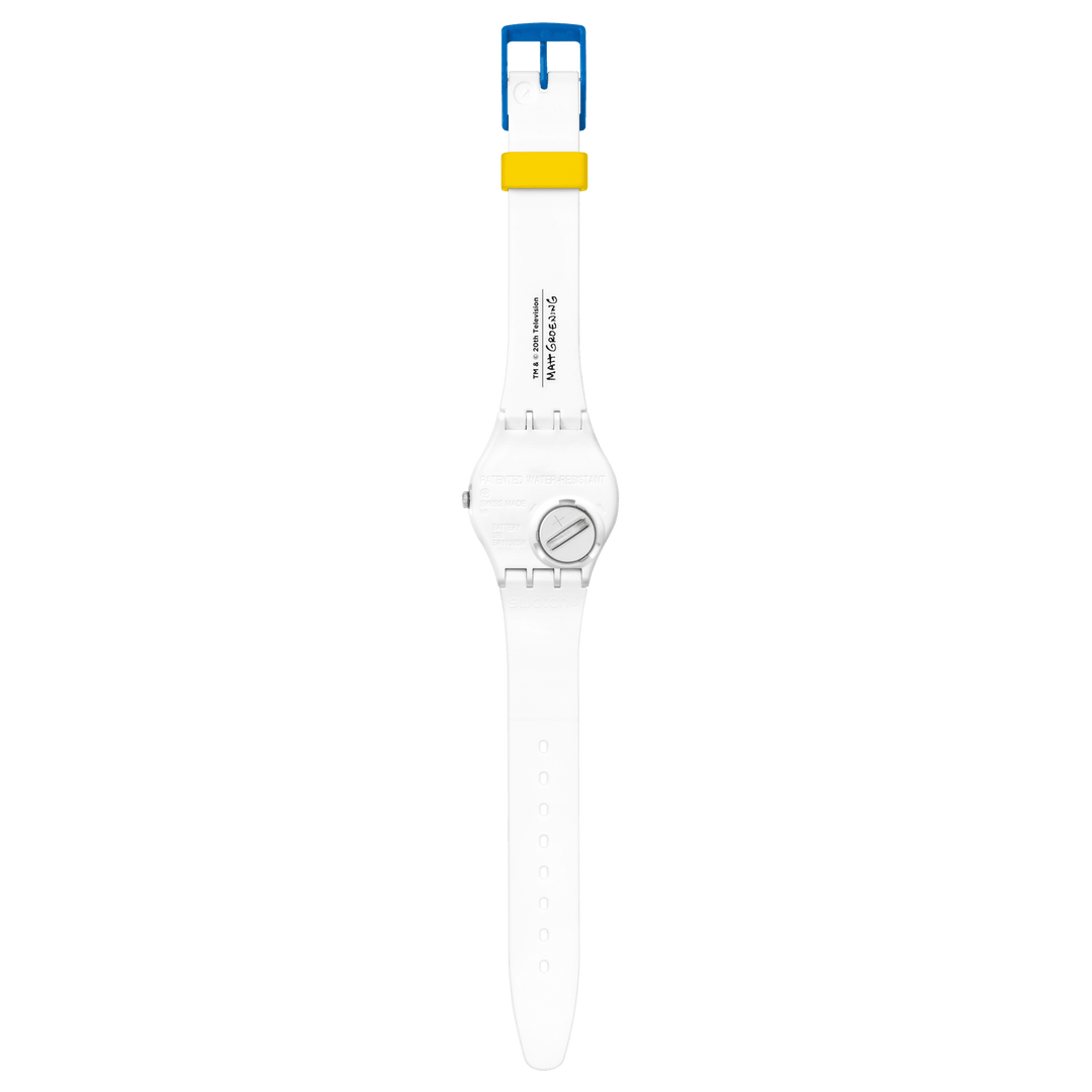 Swatch faire is fearr. Mam. Riamh. The Simpson Collections Originals Gent 34mm SO28Z116