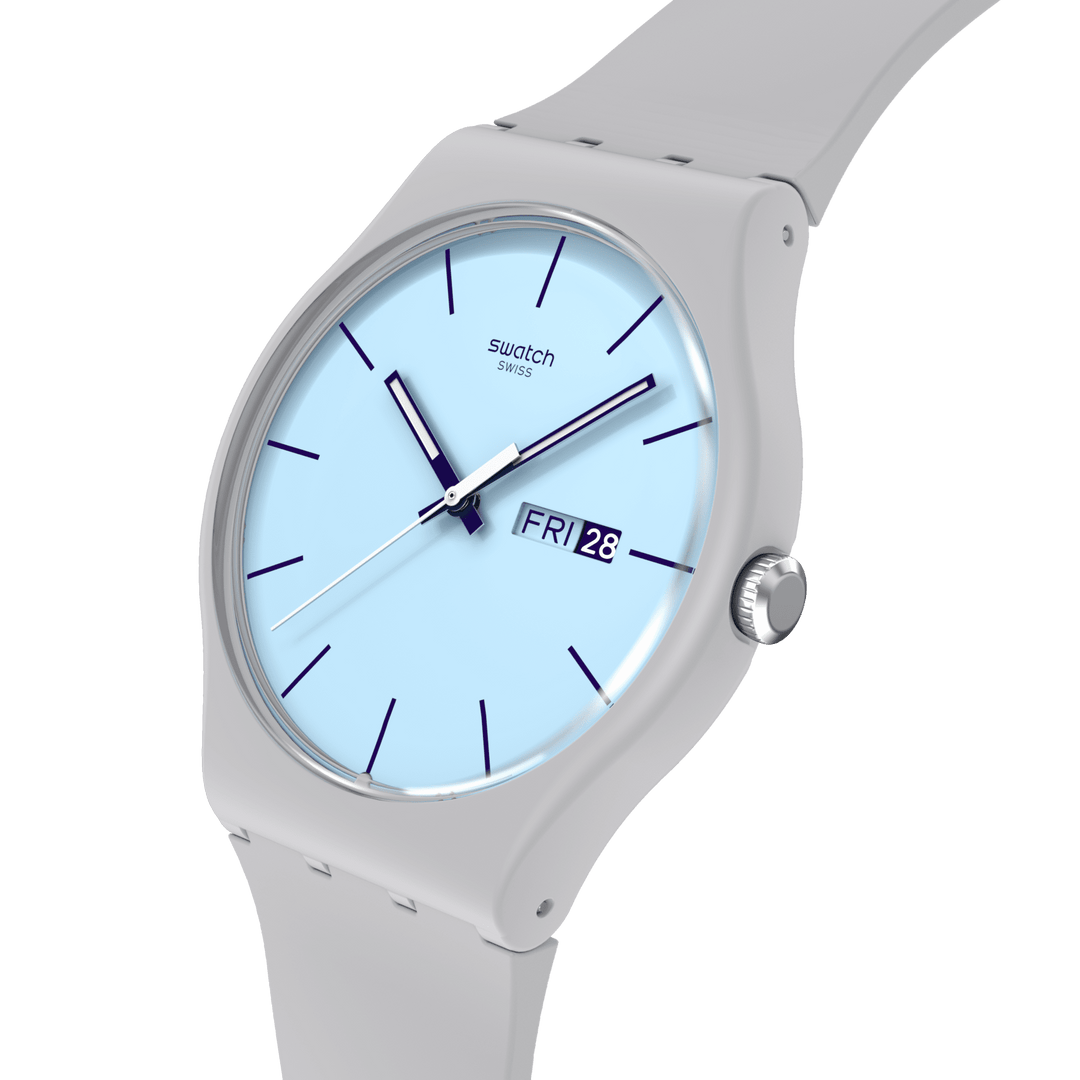 Swatch watch BLUEBERRY SKY Original New Gent 41mm SO29M702