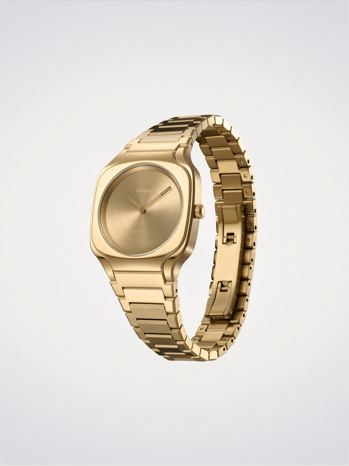 D1 Milano Gold Square Disc 32 mm D1-SQBL03