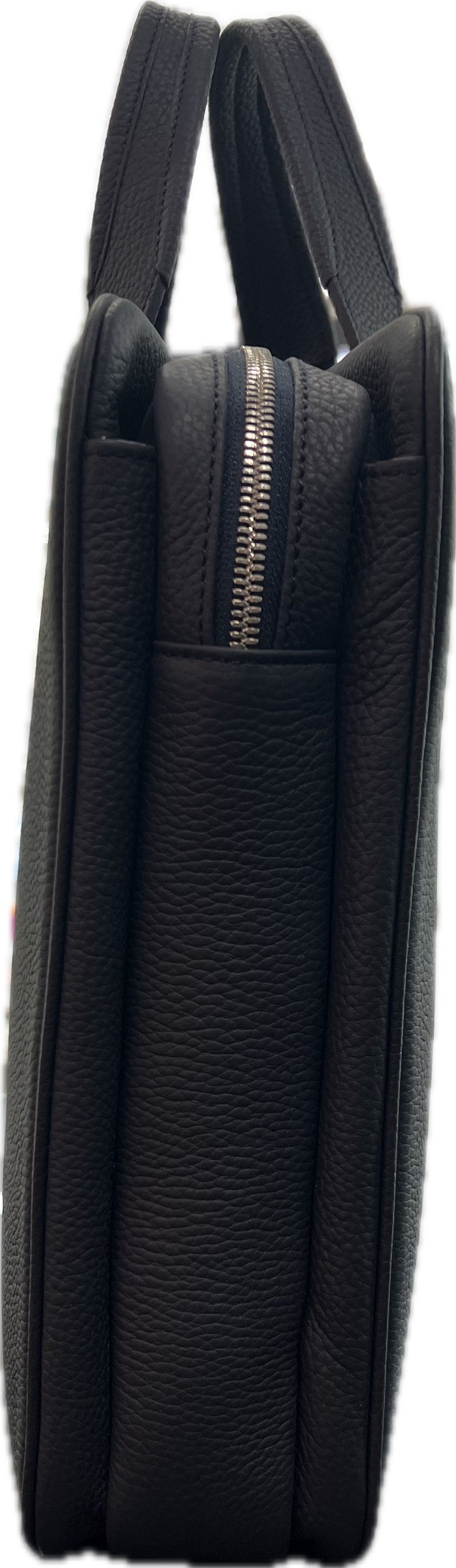 Capodagli Blue leather door bag with XXX-01 shoulder strap