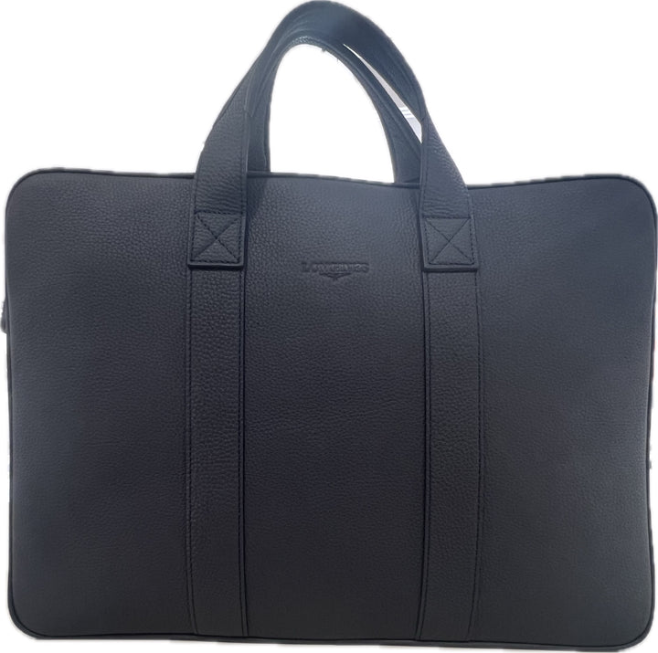 Capodagli Blue leather door bag with XXX-01 shoulder strap