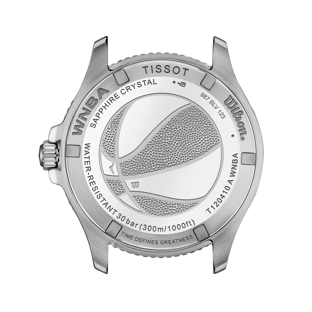 Tissssot watch Seastar Wilson WNBA special edition 40mm silver quartz steel T120.410.17.017.011.00