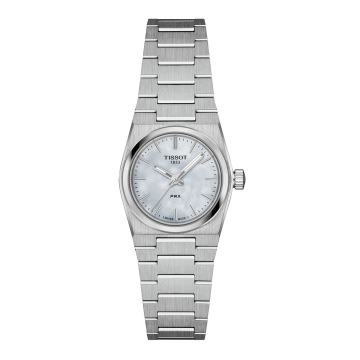 Tissot watch PRX 25mm mother of pearl quartz steel T137.010.11.111.00
