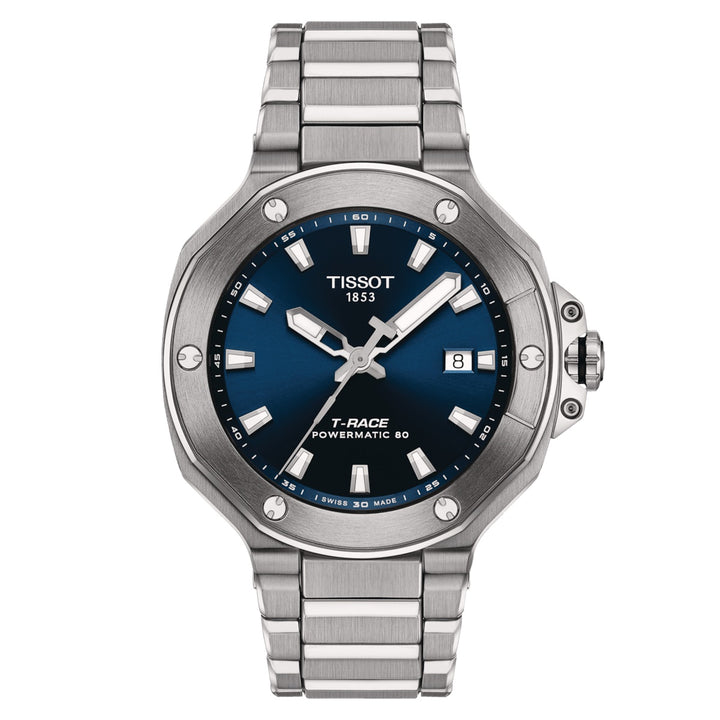 TISSOT T-RACE Powermitic 80 41mm Gorm Cruach Uathoibríoch T141.807.11.041.00