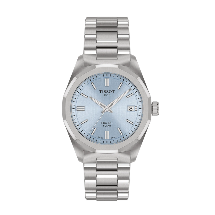 Tissot PRC 100 Solar 39mm light blue quartz steel T151.822.11.351.00