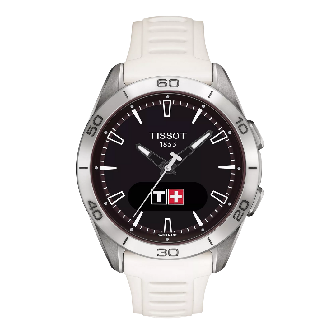 Tissot T-Touch कनेक्ट स्पोर्ट वॉच 43.75 मिमी सफेद टाइटेनियम क्वार्ट्ज T153.420.47.051.03