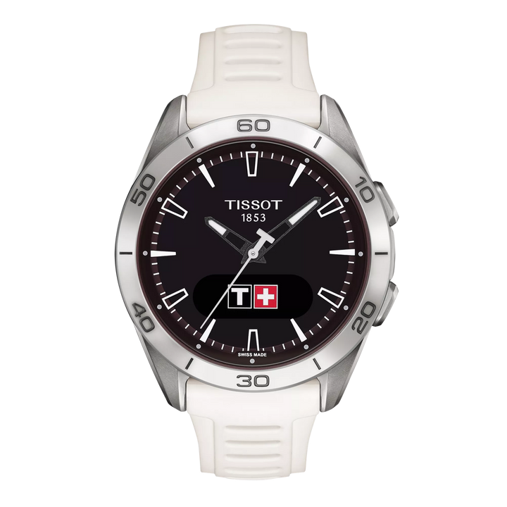 Tissot T-Touch कनेक्ट स्पोर्ट वॉच 43.75 मिमी सफेद टाइटेनियम क्वार्ट्ज T153.420.47.051.03