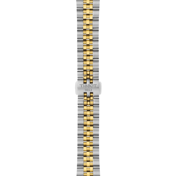 Tissot Ballade watch 34mm silver quartz steel finishes pvd yellow gold t156.210.22.031.00