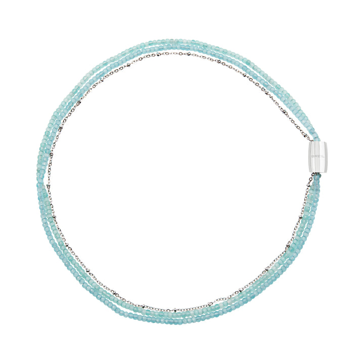 Breil Magnetic necklace System Medium Sea Water steel crystals TJ3622