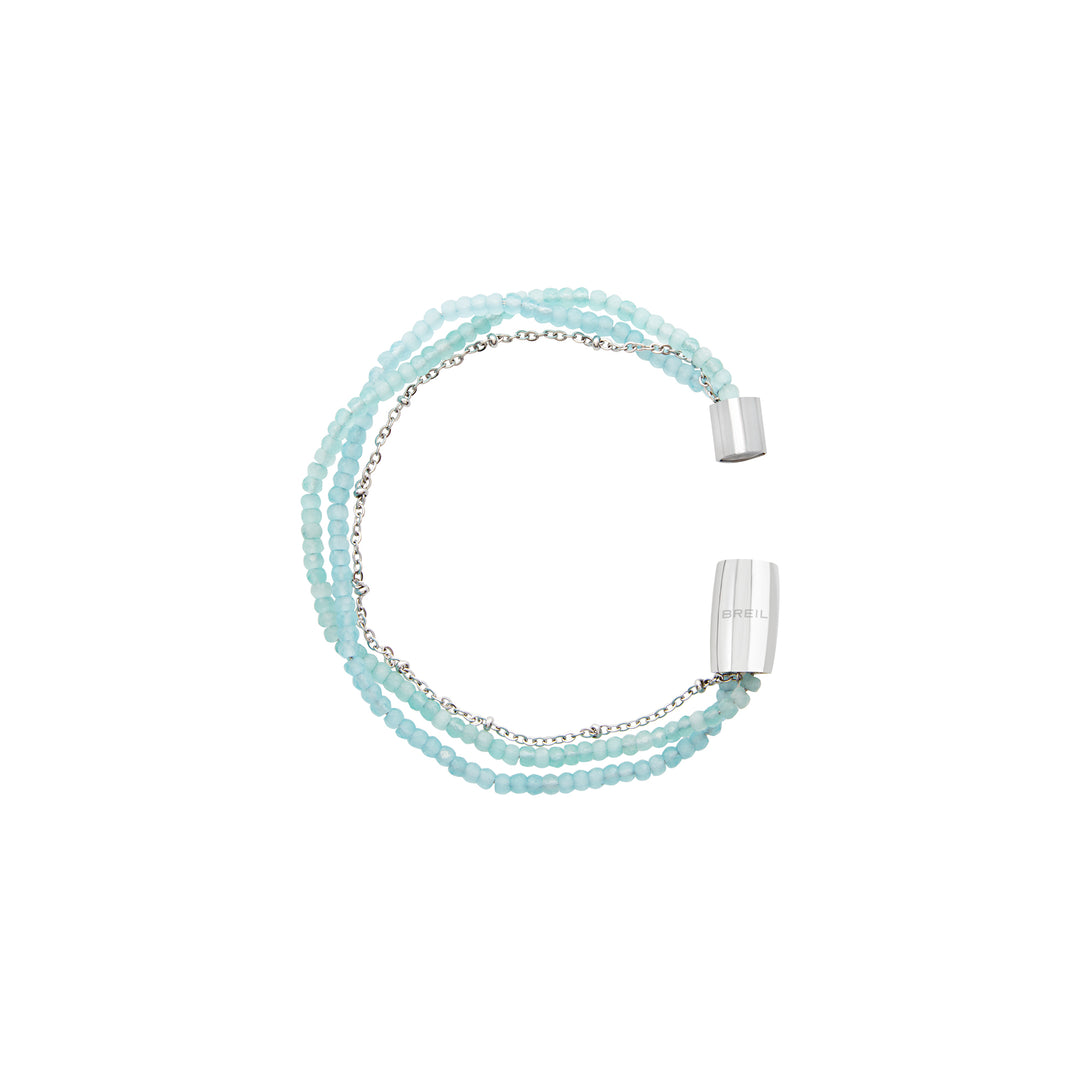 Breil Magnetica System Small Sea Water bracelet in steel with TJ3623 crystals