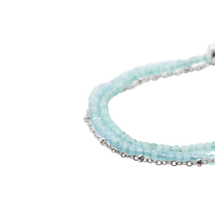 Breil Magnetica System Small Sea Water bracelet in steel with TJ3623 crystals