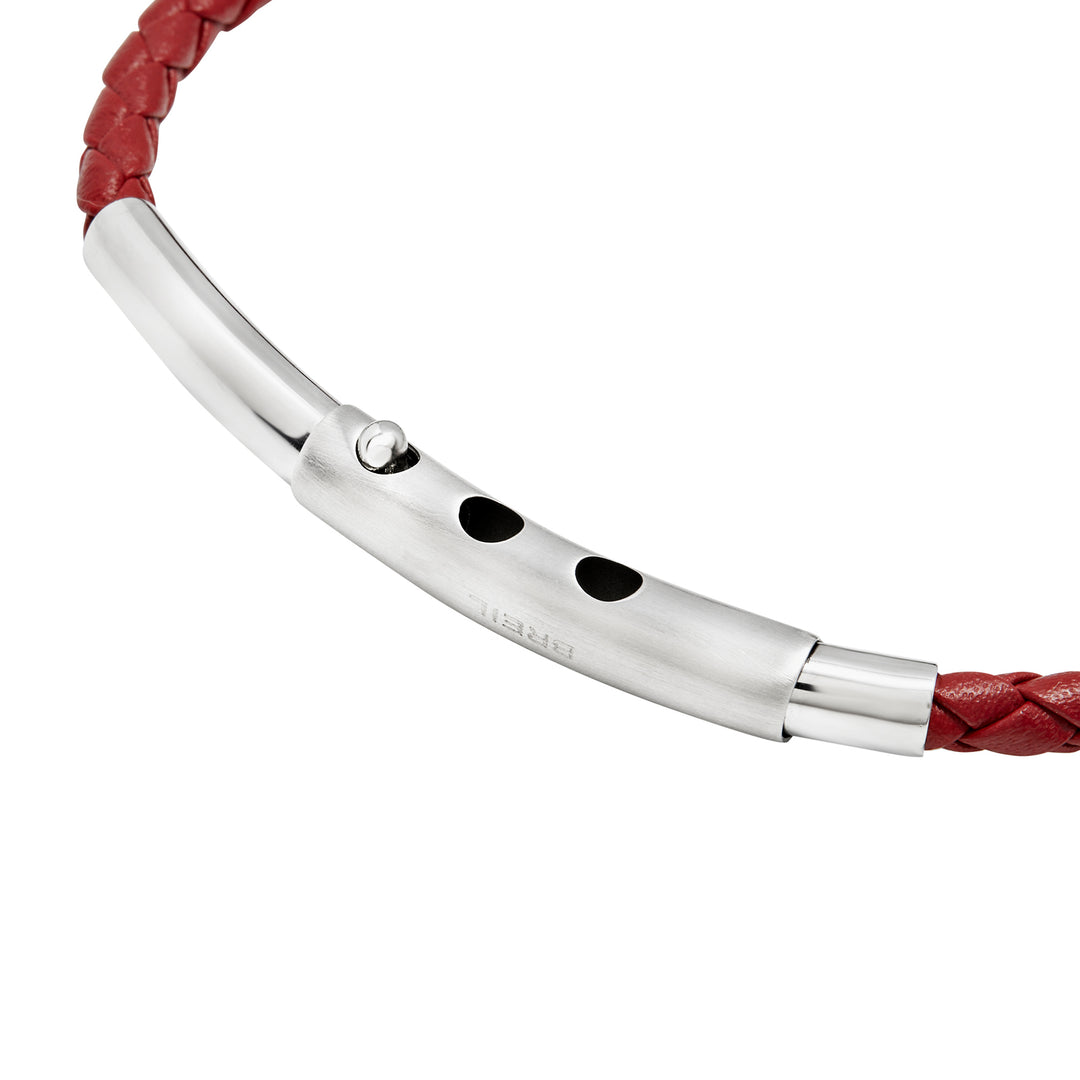 Breil Wanderlust steel leather bracelet TJ3795