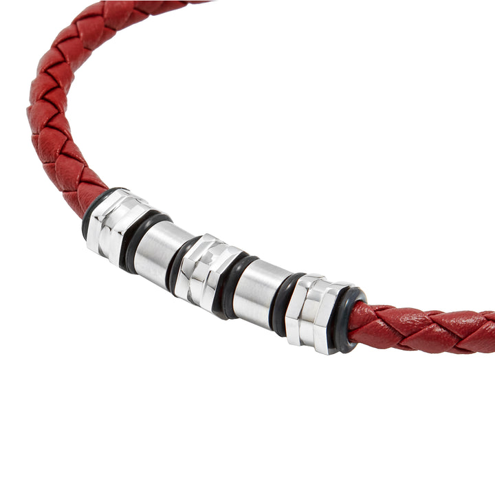 Breil Wanderlust steel leather bracelet TJ3795