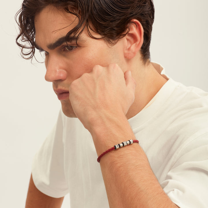 Breil Wanderlust steel leather bracelet TJ3795