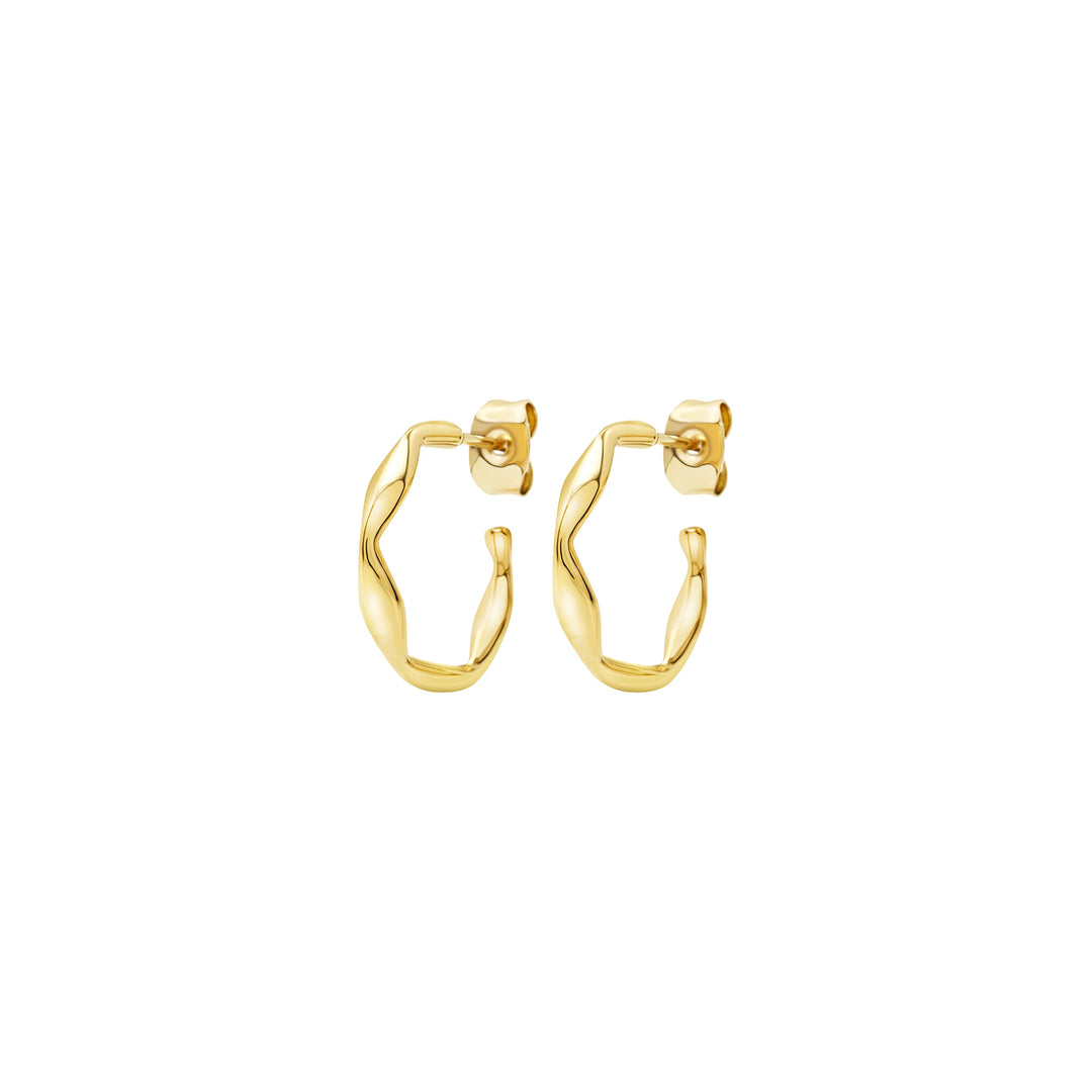 BREIL CIRCLE ERERINGS अल्केमी स्टील आईपी गोल्ड TJ3803 फिनिश