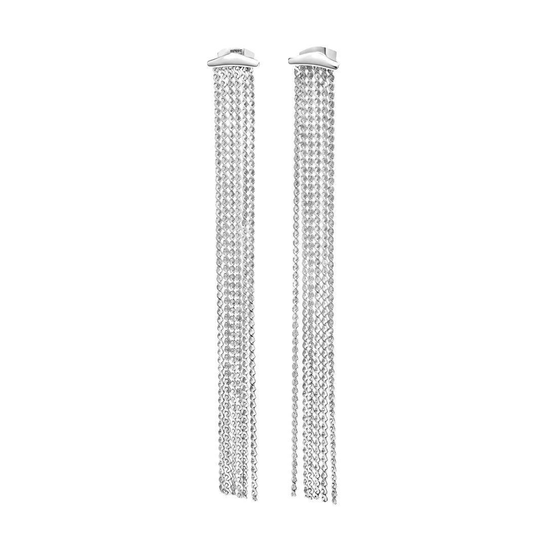 Breil pendant earrings roll up steel tj3806