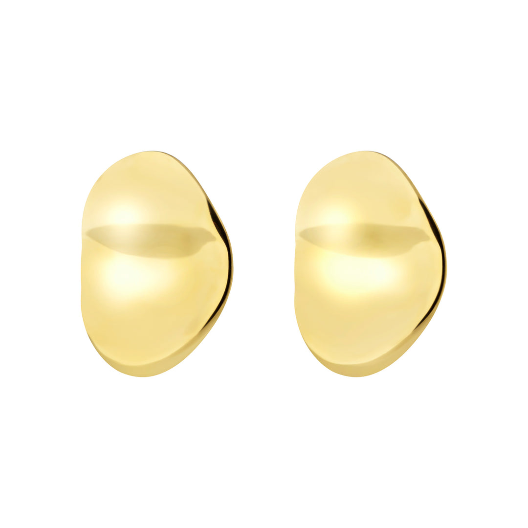 Breil Globe earrings in steel with gold PVD finish TJ4063