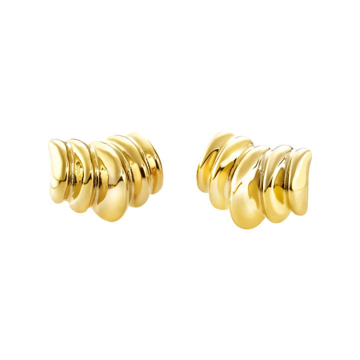 Breil Globe earrings in steel with IP gold finish TJ4073