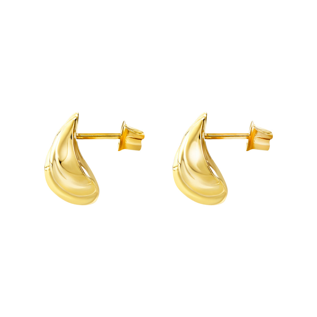 Breil Globe earrings in steel with IP gold finish TJ4073