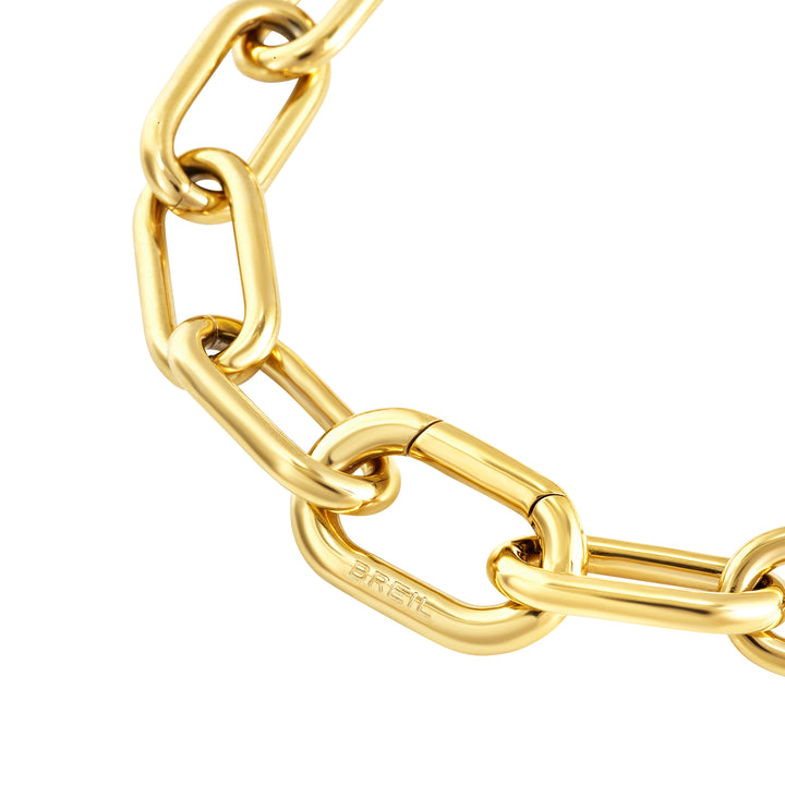 Breil Love Ties bracelet in steel with IP gold finish TJ4076
