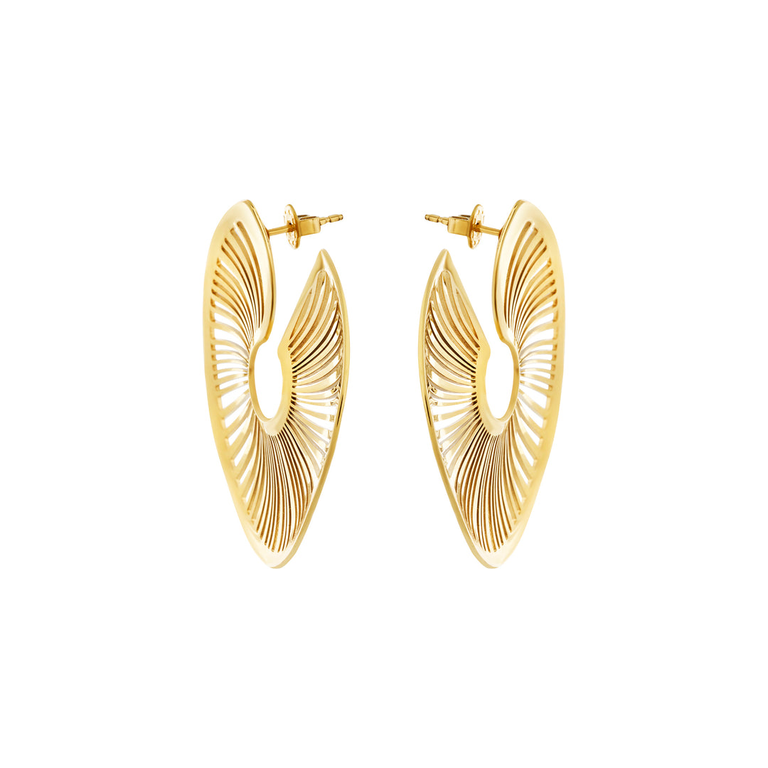 Breil B Whisper earrings in steel with IP gold finish TJ4083