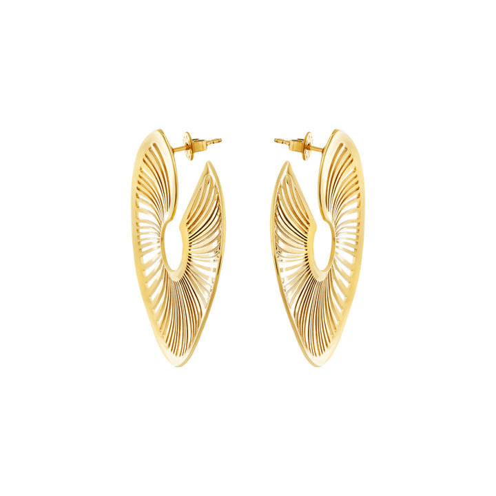 Breil B Whisper earrings in steel with IP gold finish TJ4083