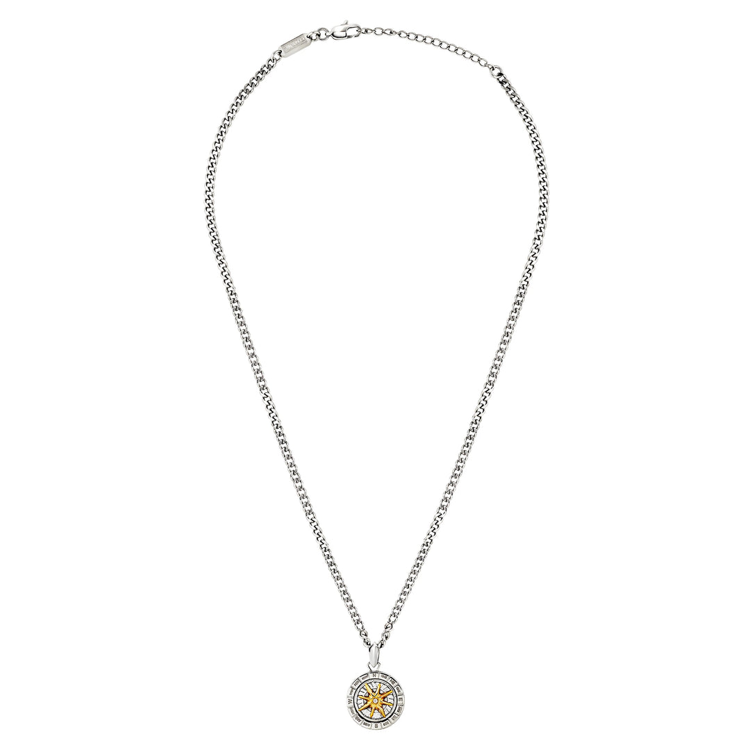 Breil Primal Compass steel choker necklace TJ4169