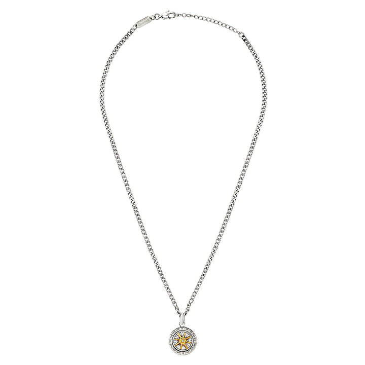 Breil Primal Compass steel choker necklace TJ4169