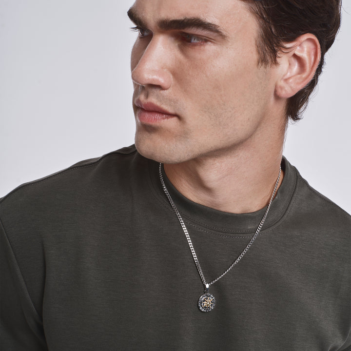 Breil Primal Compass steel choker necklace TJ4169