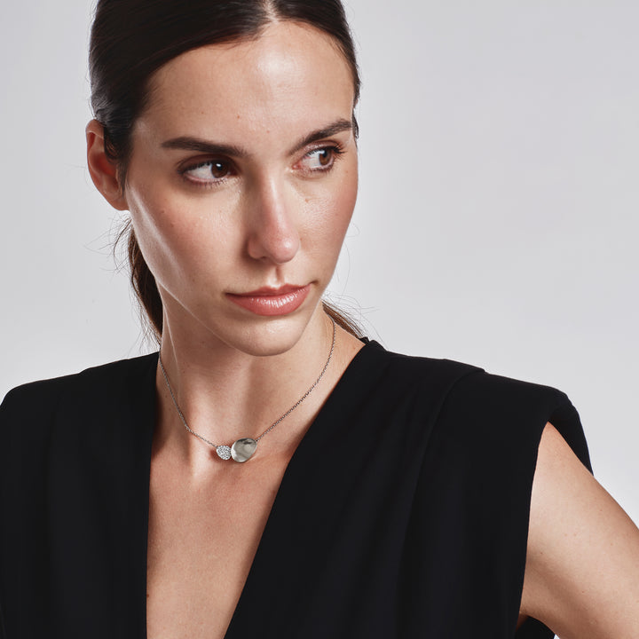Breil B Whisper Glow steel choker necklace TJ4202