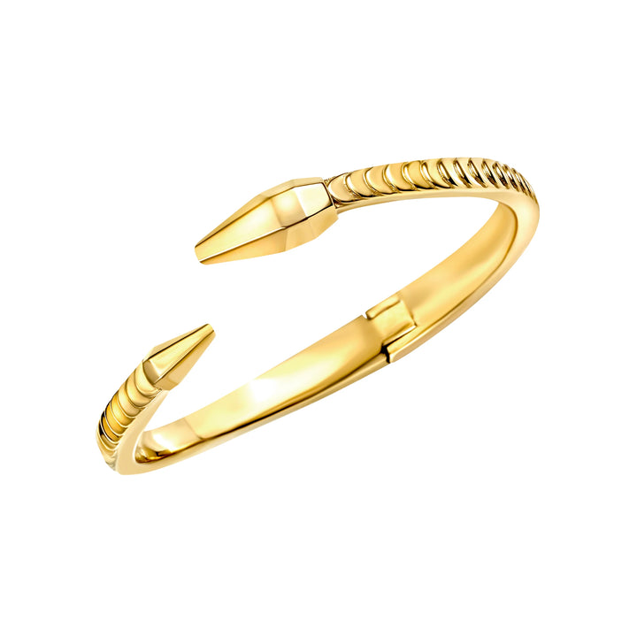 Breil Hypnotic rigid steel bracelet with 14K gold PVD finish TJ4207