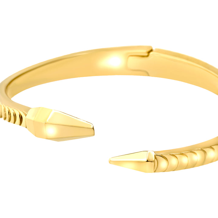 Breil Hypnotic rigid steel bracelet with 14K gold PVD finish TJ4207