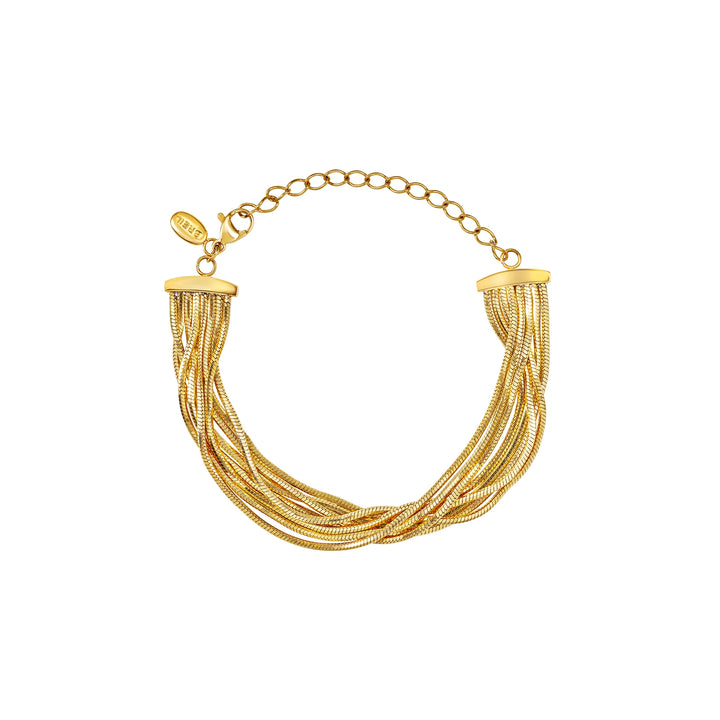 Breil Falling Star bracelet in steel with 14K gold PVD finish TJ4232